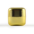 A gold-colored cube-shaped container of Ritz Cube Lip Balm, designed for health and personal care.