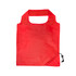 A red Sprint Folding Shopping Bag features a simple design with a cutout handle and a drawstring closure.