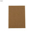 A brown mini sticky note pad with a simple, untitled cover. It features a logo on the front.