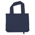 A navy blue tote bag with two shoulder straps and a simple design. Features a logo on one side.