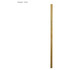 A stainless steel drinking straw in gold, measuring 8mm x 215mm, featuring a sleek design and a logo.