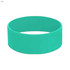 A teal silicone wristband with a smooth, solid design, suitable for exhibitions and events.