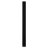 A black carpenter pencil with a rectangular shape, featuring a logo on one side.