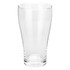 A clear, tall glass with a tapered shape, designed for serving beer, featuring a stable base.
