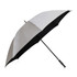 A black and grey Ariston Links Umbrella with a sleek design and a textured handle, featuring a logo.