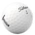 A white golf ball with a textured surface and a logo, labelled "1" and "TOUR SOFT".