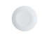 A white dinner plate measuring 27.5cm in diameter, featuring a smooth, simple design.