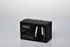 A gift boxed set of two Krosno Duet stemless wine glasses, featuring a sleek black design. Glassware for red wine.