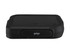 A black bento box with a sleek design and a logo on the front.