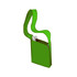 A green sling bag with a single strap and a zippered pocket. It features a simple, modern design.
