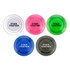 A set of five plastic button magnets in clear, pink, green, blue, and black colours, featuring "Stuck Together" text.