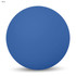 A blue high bounce ball with a smooth surface and a circular shape, featuring a logo.