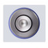 A drink bottle with a sleek, stainless steel interior and a vibrant purple exterior, featuring a circular base design.