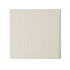 A square note block made from recycled materials, featuring a light cream colour and a subtle texture. It has a logo.