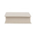 A cream-coloured note block with a simple, flat design. It features a lid and has a logo on the side.