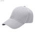 A light grey six-panel heavy cotton cap featuring a curved brim and a logo on the front.
