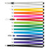 A collection of custom printed lanyards in various colours including white, yellow, orange, green, blue, and purple, with clips.