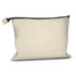 A beige Milano Toiletry Bag featuring a zip closure and a simple design.