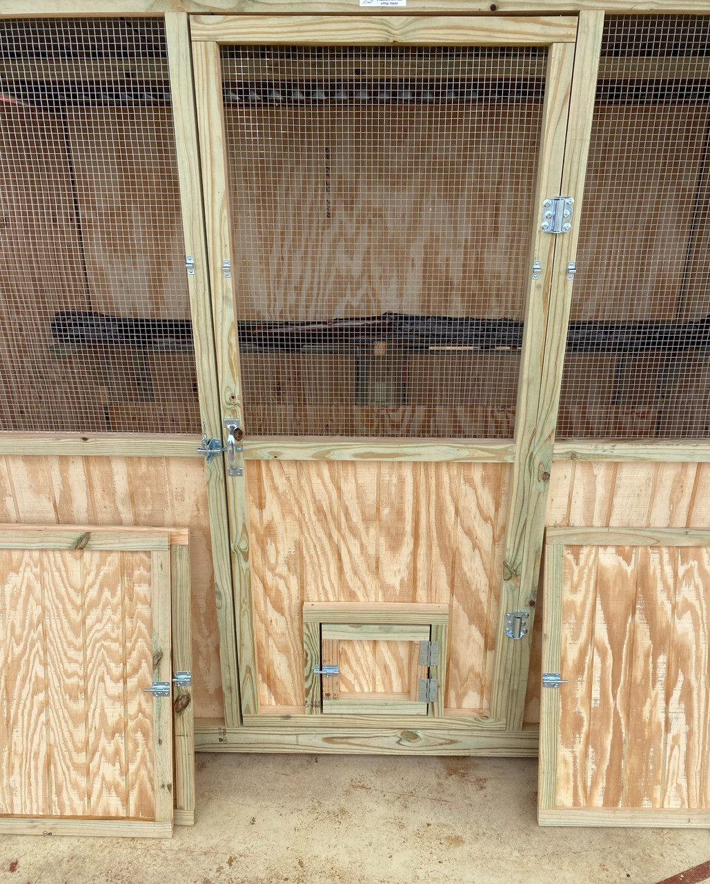 All Cooped Up 4x8 Enclosed coop with Shutters w/ Nest boxes