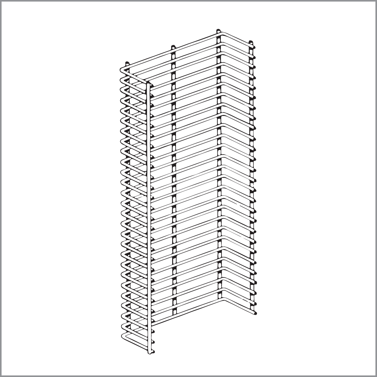 Wire Power Panel Wing | Black Metal Display Rack | Retail Endcaps