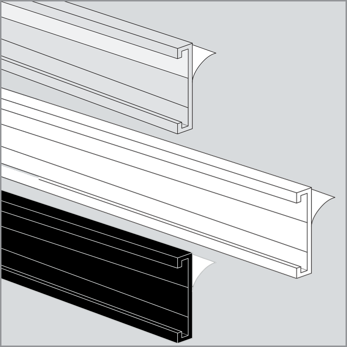 C-Channel Price Strips, 1.25" x 48" Adhesive Shelf Edge Label Holders for  Retail Pricing & Signage,