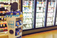 Merchandising in Action: Corrugated Oreo Display Gets My Milk Money
