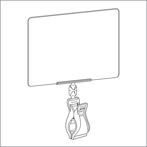 Roto Clips & Sign Holders - Print Protector / Sign Holder, RCSH-3500, Offered By Clip Strip Corp.