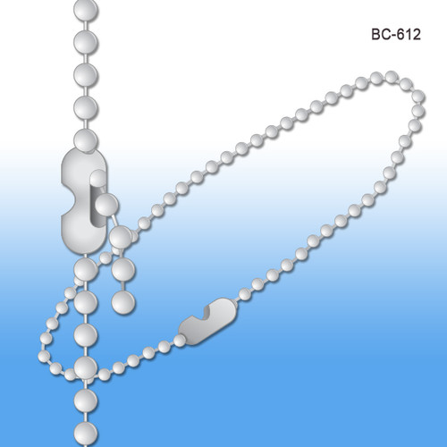 Beaded Ball Chain Links, Coupling Style, 24