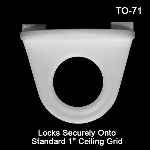 item# TO-71, Twist-On Ceiling Loop, large loop accommodates a variety of hanging devices and ceiling hooks, by the inventor of the Clip Strip® Merchandiser