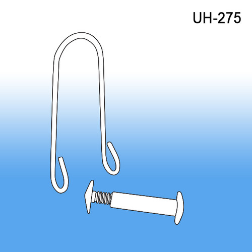 U-Hook | Retail Display Sign and Banner Holder Accessories, UH-275, 0.75" x 2.0". In-stock now and ready to ship! By Clip Strip Corp.