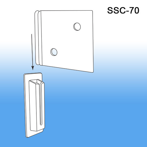 Clip Strip Corp.'s point-of-purchase 2.375" Corrugated Shelf Support Clip, for retail displays, SSC-70