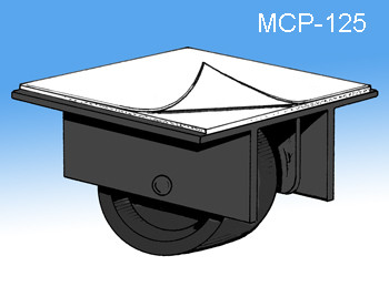 Clip Strip Corp.'s self stick display caster wheel, MCP-125. In-Stock Now And Ready For Same Day Shipping!