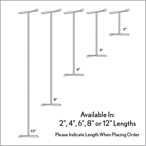 Clip Strip Corp.'s Barbed Cords, BRBC-Series, Lengths: 2", 4", 6", 8" or 12". In stock now! Clip Strip Corp., we're more than just Clip Strip® Merchandising Strips!