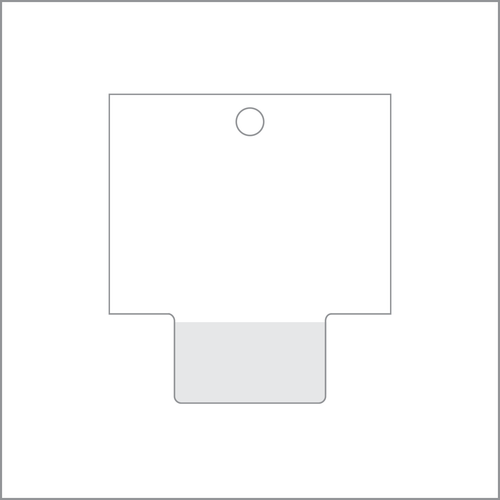 Clip Strip Retail Merchandiser Strip header, Peel N' Stick, PNSH-002