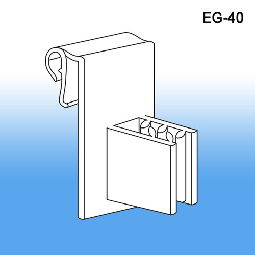Clip Strip Corp.'s. point-of-purchase sign holder, Shelf Edge Flag - Sign Holder | Aisle Violators, EG-40