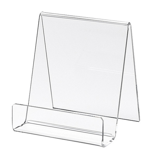 3.50 inch wide acrylic display easel, ADE-34. By Clip Strip Corp.  •  1-800.425.4778