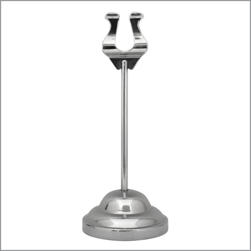Harp Top Clip Sign Holder w/ Solid Base, 6" High, HPH-16