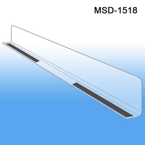 Shelf Divider, 1.0" H x 17.5625" L, Magnetic Mount, MSD-1518