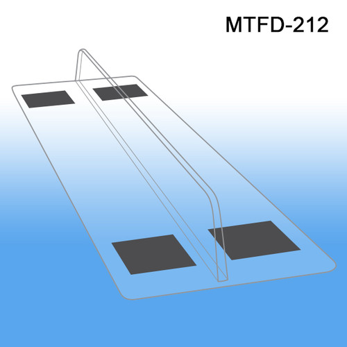 1" x 12" magnetic Thermo Formed Shelf Divider, MTFD-212. In-stock now and ready to ship! By Clip Strip Corp.