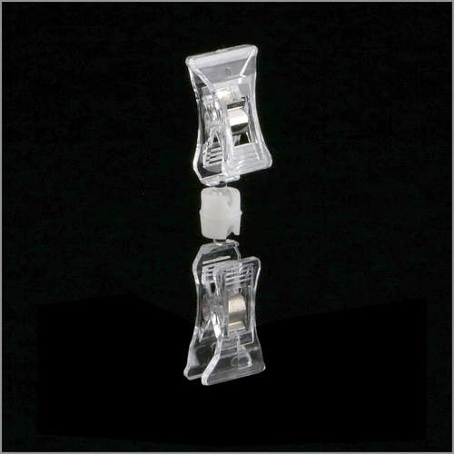 Double Roto Clip Sign Holder | POP Swivel Display, RC-1000