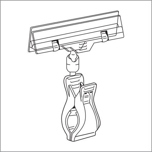 Roto POP Clips - Jumbo Clip Sign Holders, RC-7000
