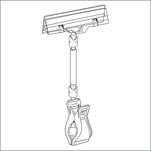 Clip Strip Corp.'s roto clip extenda jumbo sign holder, RC-8000