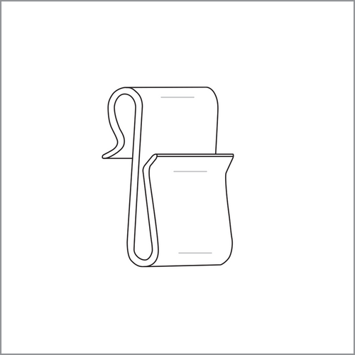 White Power Panel Clip - Heavy Duty, PPC-185, By Clip Strip Corp.