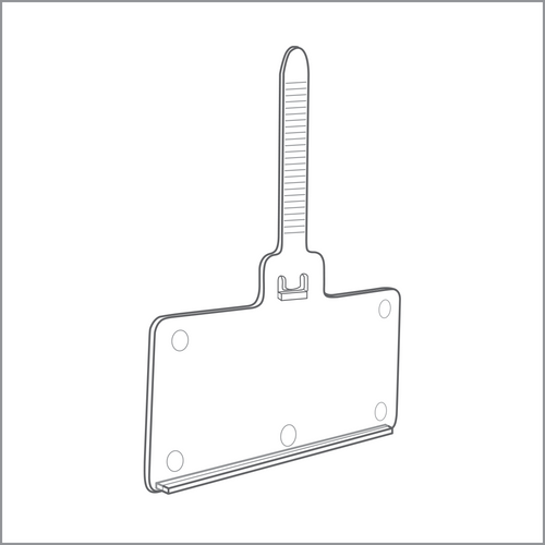 Clip Strip Corp.'s Econo Tag Locking Strap Label & Sign Holder, For Wire Displays, LHD-3