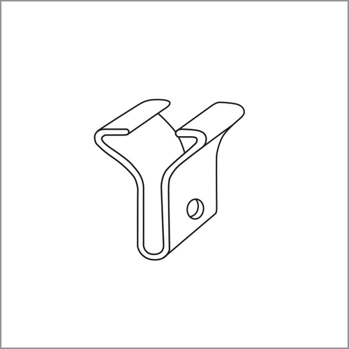 Clip Strip Corp.'s Snap on Ceiling Grid Clip - Hanging Sign Holder, item# SOG-50. In-Stock Now And Ready For Same Day Shipping!