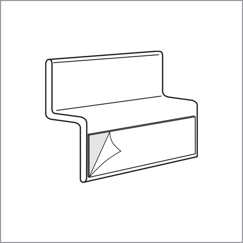 Slatwall Adapter - Wall Mount Sign Holder  |  Z Bar, ZB-2. 
By Clip Strip Corp.  •  1-800.425.4778