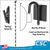 Clip Strip Corp.'s Point-Of-Purchase Black Metal Clip Strip® Merchandising Strip, MS-29SCBK