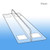 Shelf Divider, 1" x 12" Thermo-Formed, Adhesive Mounting, TFD-212. In-stock now and ready to ship! By Clip Strip Corp.