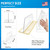 Shelf Divider, 3" H x 10" L x 3" W, Thermo-Formed, Adhesive Mounting, TFD-410