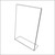 Slant back easel sign holders, for countertop, acrylic, 5" x 7", Item # 17007. In-Stock Now And Ready For Same Day Shipping!